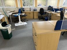 Bank of 4 Office Desks