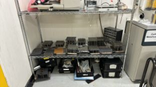 Shelving Of Assorted Electric Components & Equipment