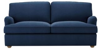 Bluebell Premium Comfort 3 Seat Sofa Bed In Washed Indigo Easy Cotton RRP - £3050