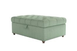 Valentin Medium Rectangular Storage Footstool in Miami House Herringbone Weave RRP - £600