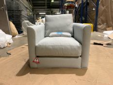 Izzy Armchair In Coastal House Basket Weave RRP - £1090