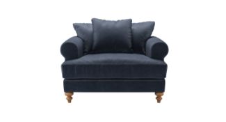 Teddy Loveseat In Armour Smart Velvet RRP - £1790