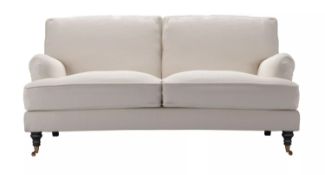Bluebell 2.5 Seat Sofa In Taupe Brushed Linen Cotton RRP - £1980
