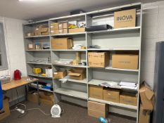 3 Bays of Metal Shelving