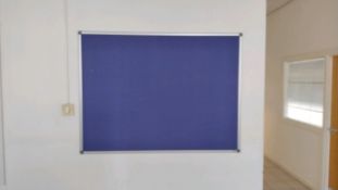 2x Blue Material Pin Board