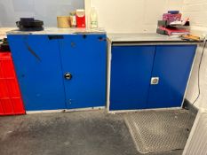 Blue Metal Storage Units x2