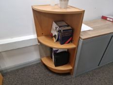 Wooden Corner Shelving Unit