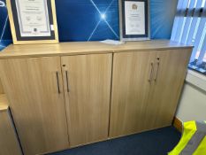 Pine Effect Office Cabinets x2