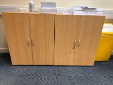 Wooden Storage Cupboards x2