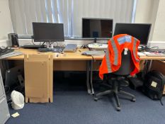 Office Desk 2x With Chairs