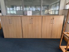 Pine Effect Office Cabinets x3