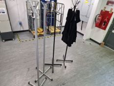 Metal Coat Stands x4