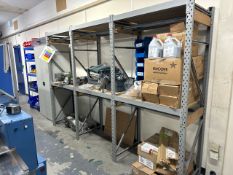6 Bays of Grey Boltless Metal Shelving