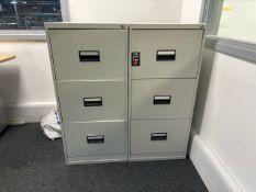 Metal Filing Cabinets x2