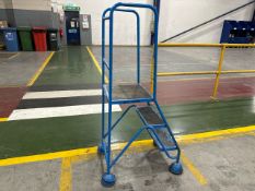Blue Mobile Step Ladder