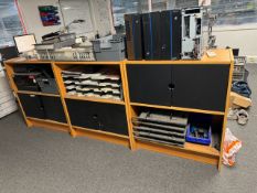 Wooden Storage Units x3