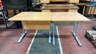 Pine Effect Office Desk x2