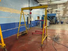 *NO RESERVE* 500kg Mobile A Frame Portable Gantry Crane