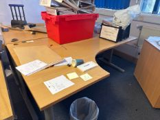 *NO RESERVE* Wood Effect Radial Desks x2