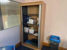 *NO RESERVE* Tall Wood Tambour Units x2