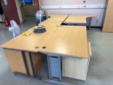 *NO RESERVE* Bank Of Four Office Tables