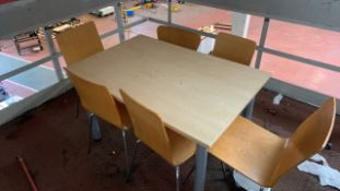 *NO RESERVE* Table And 6 Various Chairs
