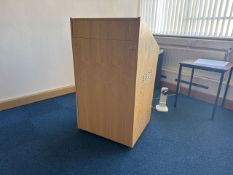 *NO RESERVE* Beech Effect Lectern Unit
