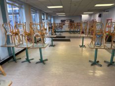 *NO RESERVE* 10x Canteen Tables and 20x Chairs