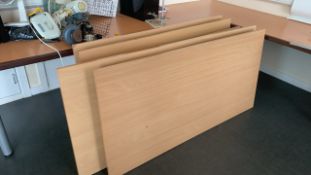 *NO RESERVE* Group Of 4 x Straight Wooden Foldout Tables