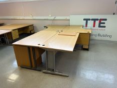 *NO RESERVE* Bank Of Four Office Tables