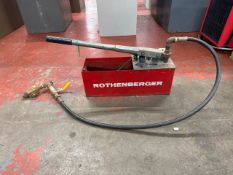 *NO RESERVE* Rothenberger Hydraulic Press