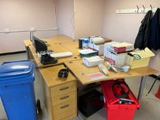 *NO RESERVE* Bank Of Four Office Tables