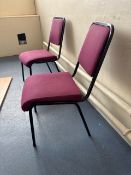 *NO RESERVE* 13 x Purple Fabric Chairs