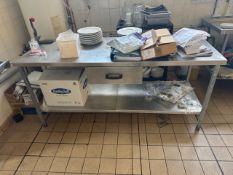 *NO RESERVE* Stainless Steel Prep Table With Drawer & Can Opener
