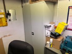 *NO RESERVE* Grey Metal Cupboard Unit
