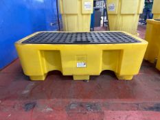 *NO RESERVE* Yellow Plastic Draining Spill Containment Pallet