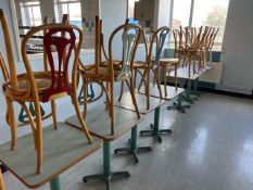 *NO RESERVE* 10x Canteen Tables and 20x Chairs
