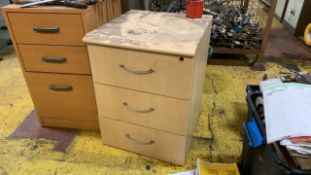 *NO RESERVE* Beige Wooden Drawers