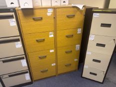 *NO RESERVE* Wooden Filing Cabinet x2