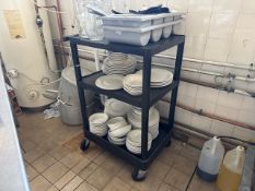 *NO RESERVE* Black Mobile Catering Trolley