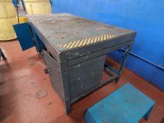 *NO RESERVE* Grey Wooden Top Workbench