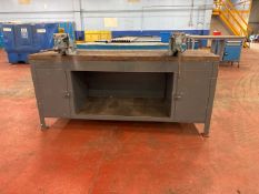 *NO RESERVE* Wooden Top Workbench With 2x Vices