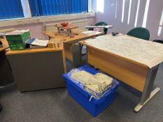 *NO RESERVE* Assorted Beech Effect Desks x3