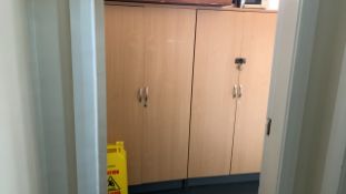 *NO RESERVE* Pair Of Wooden Cupboards