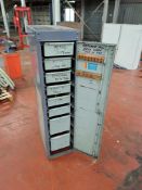 *NO RESERVE* Metal Storage Cabinet Including Drill Bits & Reamers