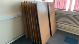 *NO RESERVE* Group Of 14 Straight Wooden Foldout Tables