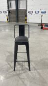 Charcoal Metal Bar Stool