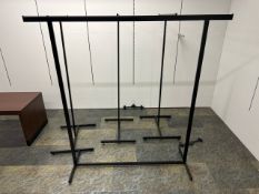 Black Metal Hanging Rails x4