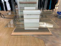 Tiered Glass Display Unit