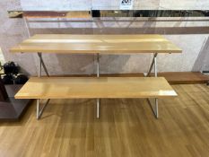 Tiered Wooden Display Table